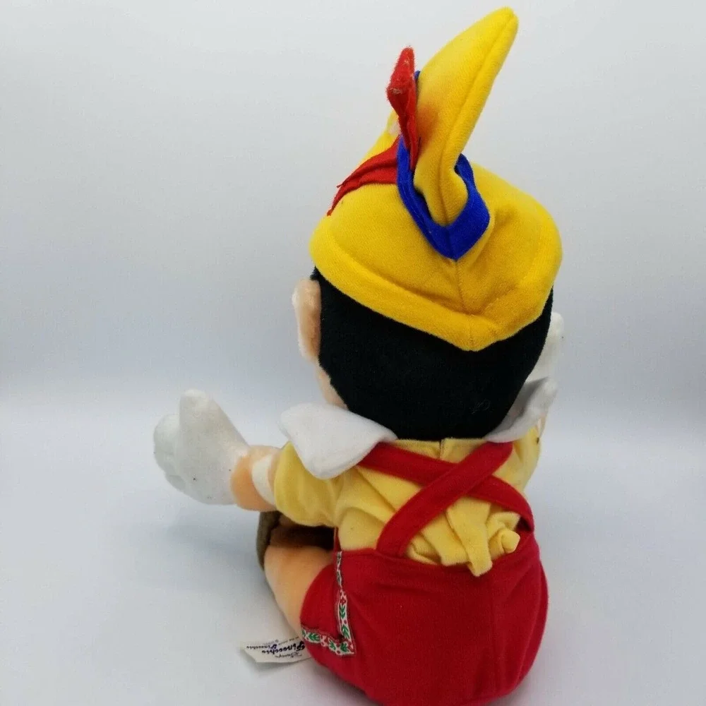 Vintage‎ Walt Disney Pinocchio Plush Stuffed Toy Doll, Sitting 13